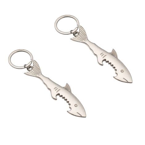 Personalized shark bottle opener keychains, ideal gifts for both men and women. (Y94-2)