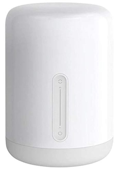 Xiaomi Smart Bedside Lamp 2, a voice-controlled touch dimmable night light for your home. Compatible with HomeKit, Siri, Google Assistant, and Alexa. (16 words)