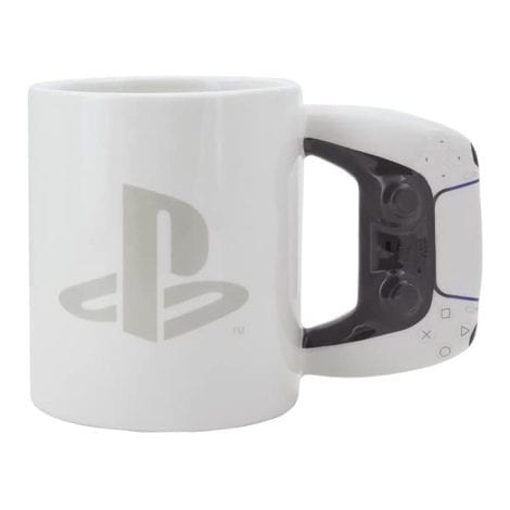 PS5 Mug – A stylish coffee cup shaped like the iconic PlayStation console.