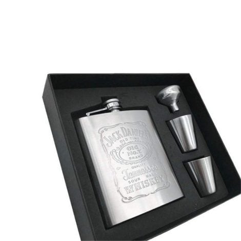 7 oz Stainless Steel Hip Flasks Set for Liquor: U-HOOME by DDxiaodian