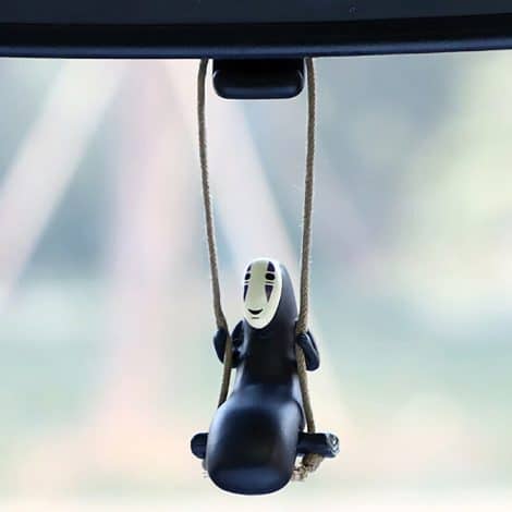 No Face Man Anime Car Pendant – Perfect Car Rear View Mirror or Office Decor Gift!