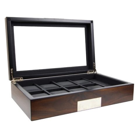 Luxury 8-slot wood case to stylishly store your watches, cufflinks, rings, and jewelry – Decore Bay Decorebay Watch Man Organizer.