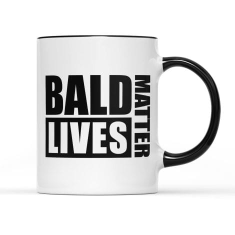 SmartyPants Bold Lives Matter Mug – Hilarious Novelty Gift for Bald Men: Perfect for Birthdays, Holidays!