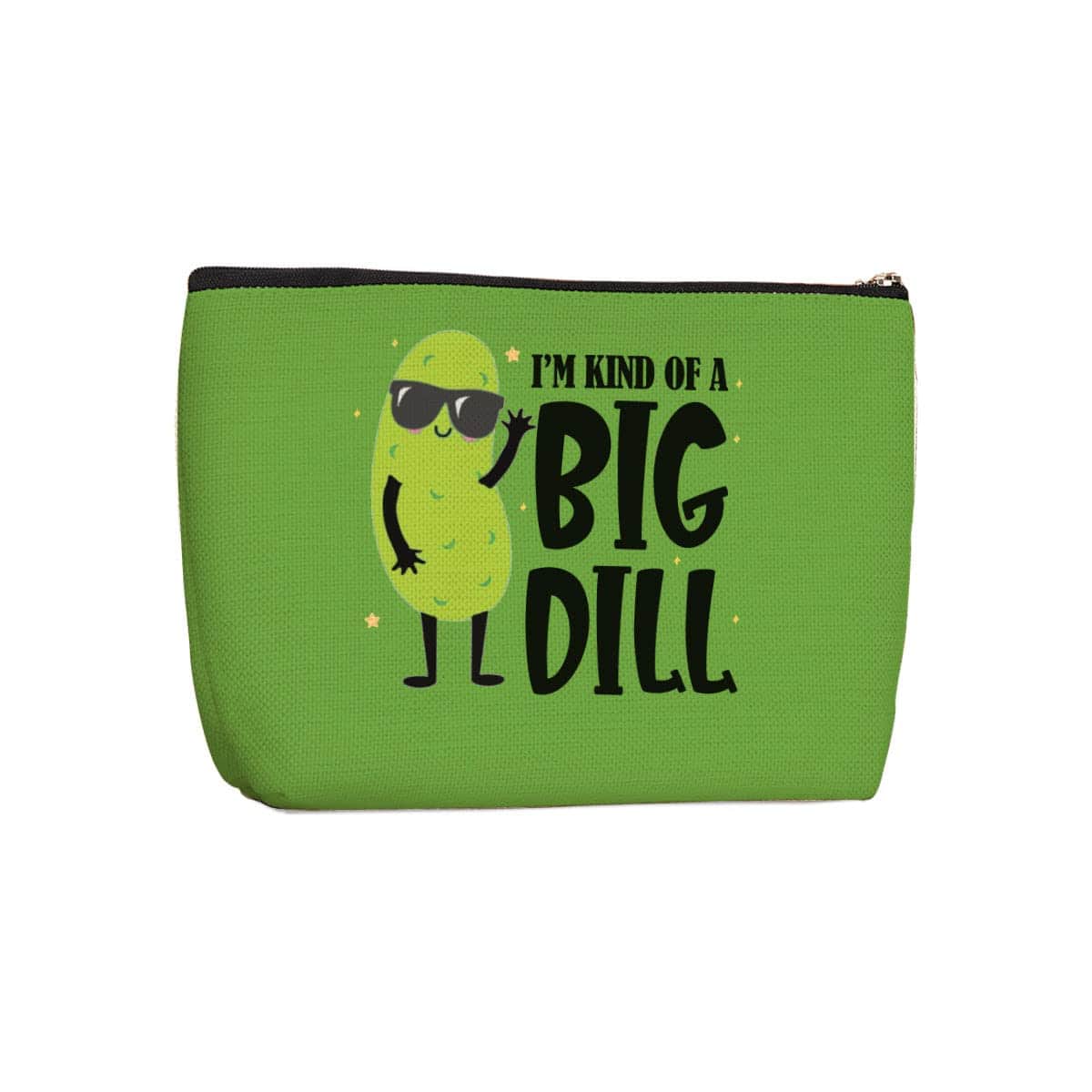 Wenboco Pickle Gifts Pickle Lover Gift Vegetarian Gift Dill Pickles Gift Funny Pickle Makeup Bag, polychromatic232, 9.7"W x 7"H