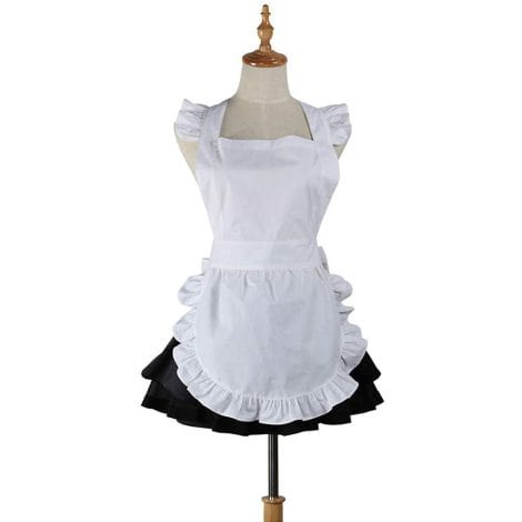 Adorable Vintage White Kitchen Aprons for Women, Girls or Waitresses – Perfect Gift.