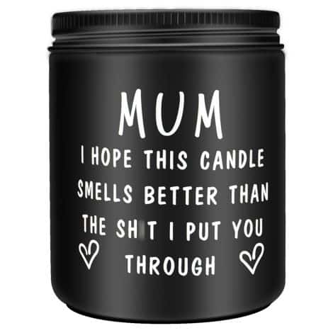 “Wompolle Christmas Gifts for Mom, Perfect Mother’s Day Presents from Daughter or Son, Funny and Thoughtful Mum Gift (Black)”