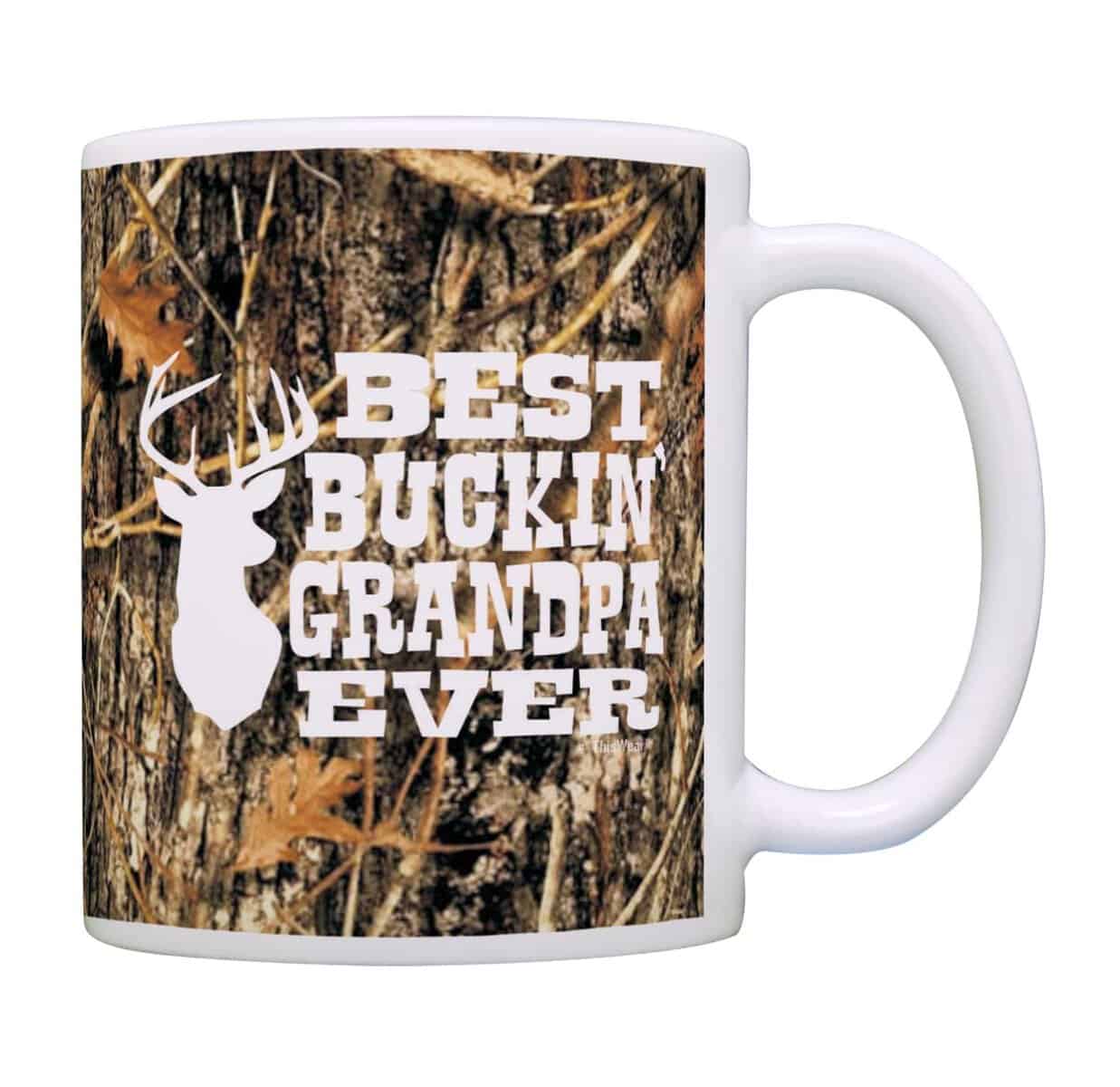 Grandfather Gifts for Grandpa Best Buckin Grandpa Ever Country Gift Hunting Gift Coffee Mug Tea Cup 11 ounce