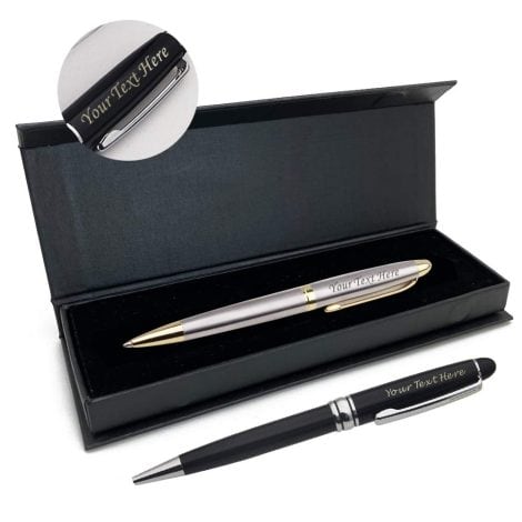 Personalized EDSG Pen for both men and women, a thoughtful gift for him, dad, grandpa, partner, mom, daughter, or wife. Perfect for birthdays, Christmas, or thank you occasions. (In silver)