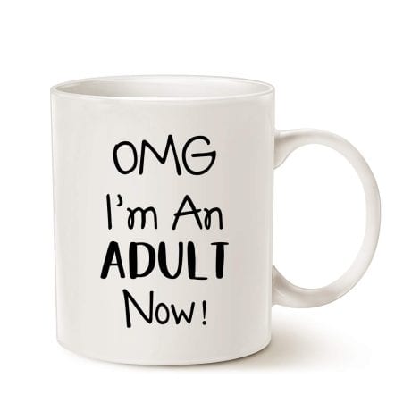 Hilarious 18th Birthday present for your child, BFF, or yourself. OMG, I’m officially an adult!