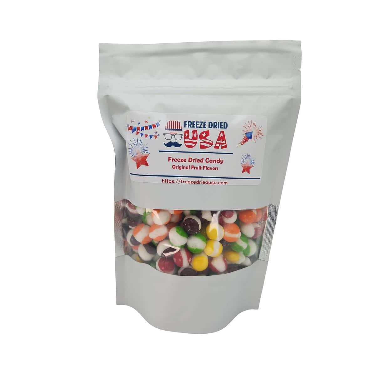 FREEZE DRIED USA Skittles Candy (8 oz) - Original Fruity Flavors - Unique Novelty Gift for Birthdays, Christmas, Easter - Crunchy and Bursting with Flavor - Snack, Mixed Drinks, Ice Cream Topping