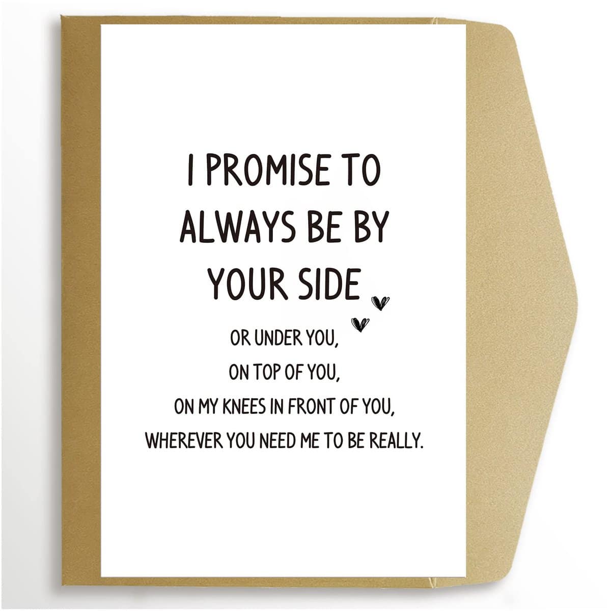 Goroar Dirty Naughty Anniversary Card for Him, Inappropriate Funny Valentines Day Birthday Card for Husband Boyfriend, Always Be By Your Side