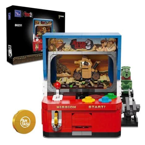 Adults’ PANTASY Retro Arcade Machine Building Bricks: Metal Slug Model Kit Compatible with Lego for Men.