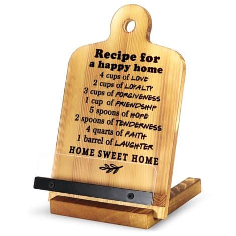 New Home Cookbook Stand – Perfect Housewarming/Realtor Gift, Ideal for New Homeowners, Clients, or Closing C-002