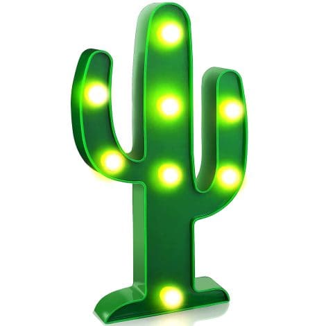 YiaMia LED Cactus Night Light: Fun and Stylish Lamp for Kids’ Rooms, Parties, and Home Decor.