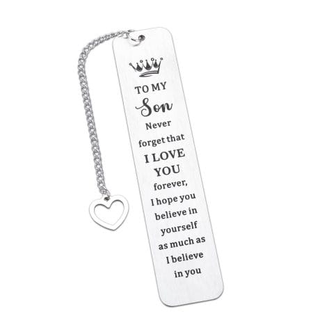 “Aeolussoms Silver Bookmark – Memorable Gift for Son on Special Occasions: Birthdays, Graduations, Weddings, and more!”