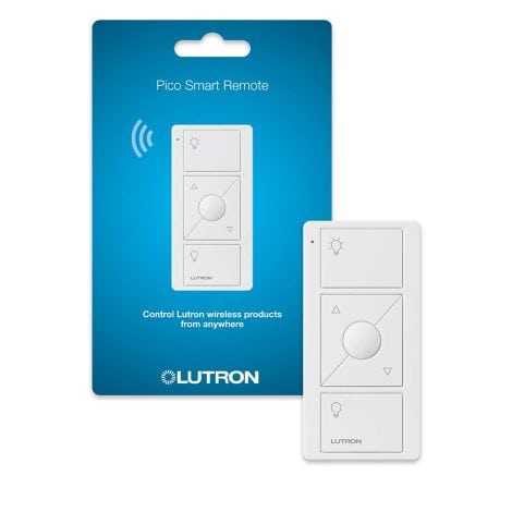 Lutron Pico Remote for Caseta Dimmer Switch | Wireless, Smart Control | PJ2-3BRL-WH-L01R | White