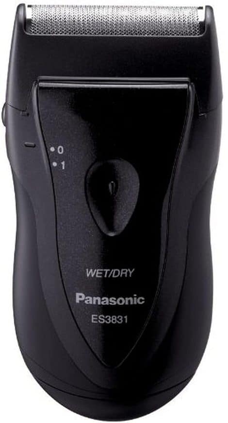 Panasonic 1 Blade Men’s Travel Shaver in Black, ideal for grooming on the go.