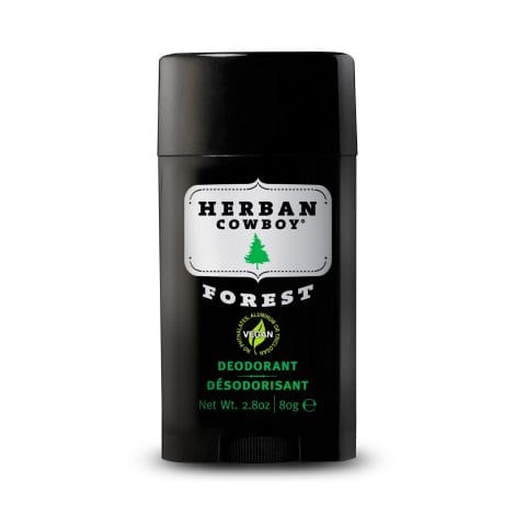 Forest-scented Herban Cowboy Deodorant for Men.Non-toxic, vegan and free from parabens, phthalates, and aluminum.