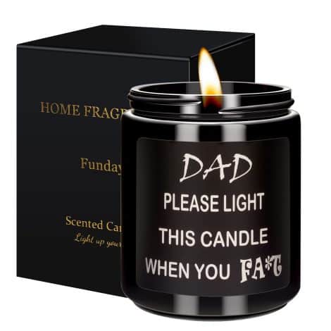 Gifts for Dad’s Birthday – Thoughtful Gifts from Daughter or Son – Fathers Day Presents, Sandalwood Candle