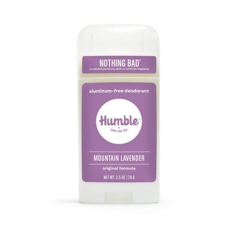 HUMBLE Brands Aluminum-Free Deodorant Stick for Women and Men, Long-Lasting, Safe & Cruelty-Free, Mountain Lavender.