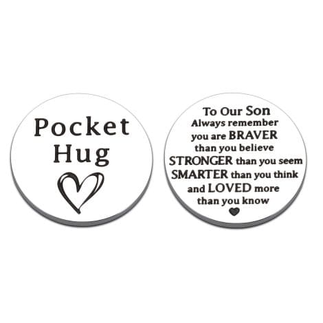 Unilirace “Pocket Hug” coin is a meaningful gift, perfect for men. Ideal for Christmas, birthdays, and celebrations.