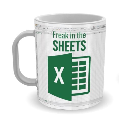 LPVLUX Funny Spreadsheet Mug, Perfect Coworker, Boss, Friend Gift for Christmas, Birthday, New Year’s. Shortcut Mug.