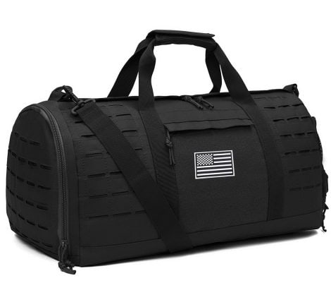 40L Army Tactical Duffel Bag: Perfect for Sports, Gym, and Travel. Includes Shoe Compartment and Extra Space.