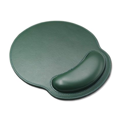 Comfortable wrist support, non-slip mousepad made of PU leather for laptops and Macs. Ideal for work, gaming, and pain relief.