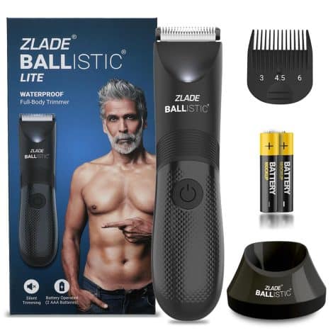 ZLADE Men’s Ballistic LITE Trimmer: Ultimate Body Groomer for Beard, Private Parts and More!