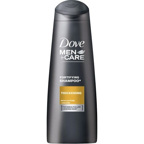 Dove Men+Care Shampoo Pack of 6 with caffeine, calcium fortification for men with thinning hair 400 ml.