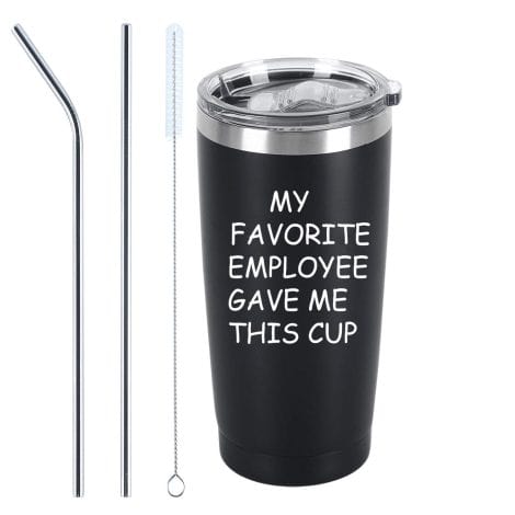 This Awesome Boss Mug: 20 Oz Stainless Steel Travel Tumbler with Lid, Perfect Gift for Bosses.