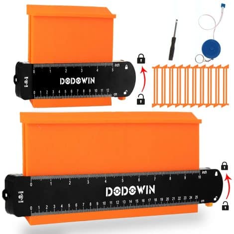 Lockable Contour Gauge Set: Perfect gift for men, dads, husbands. Easily measure corners and irregular shapes.