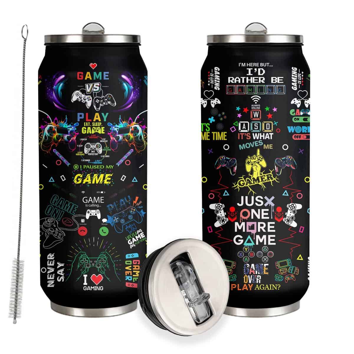 YOPIGOT Gamer Tumbler Gifts,Gamer Gifts For Men Teen Boys,Gaming Gifts,Gamer Gift Ideas,Video Game Gifts,Gifts For Game Lovers Stainless Steel Tumbler 17oz