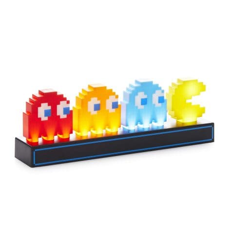 Multicolored Pac Man and Ghosts Light, 15 X 31 cm in size, perfect for American consumers.