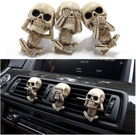 Spooky Skeleton Car Scents for Halloween, Perfect Car Accessories for Dad & Mom, Teens, Men & Women. Funny Halloween Christmas Gifts.