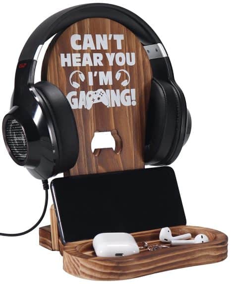 Slothoem Gaming Desktop Stand: Cool gift for gamers – store your headset stylishly!