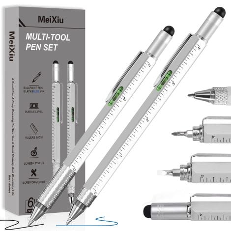 Unique pen set with multitool functions – cool gadgets for men, women, teens, and adults. Perfect novelty gift.