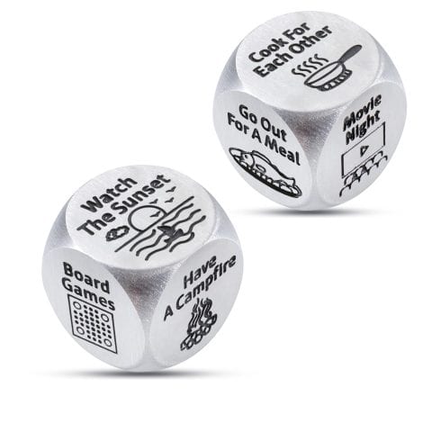 Date Night Dice Set for Couples – Fun Anniversary Steel Gift – Ideal for Husband/Wife, Girlfriend/Boyfriend, Friend – Perfect for Birthdays, Engagements, Valentine’s Day, and Christmas.