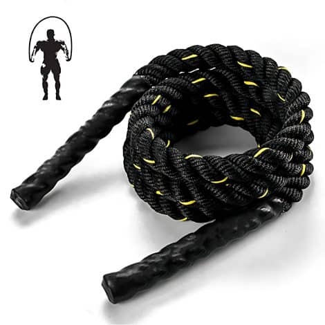 Beauenty Heavy Jump Rope, designed for gym training and home workouts, strengthens muscles and improves endurance.