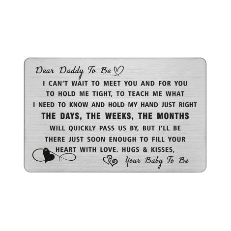 DEGASKEN’s Custom Wallet Card: Exciting Gifts for Expecting Dads – The Perfect Way to Say “I Can’t Wait to Meet You!”