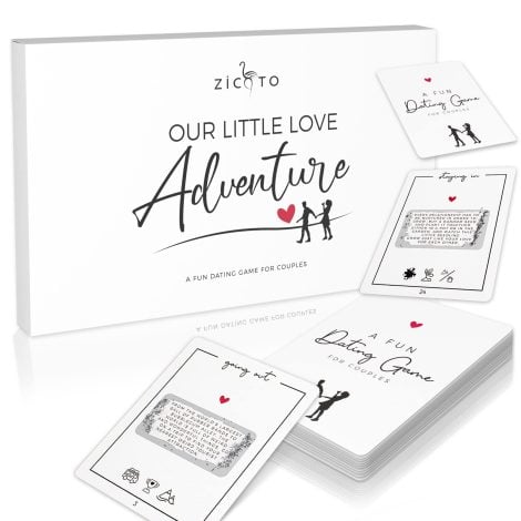 ZICOTO 40 Exciting Scratch Off Ideas for Couples – Ideal Date Night Game for Him/Her. Unique Gift!