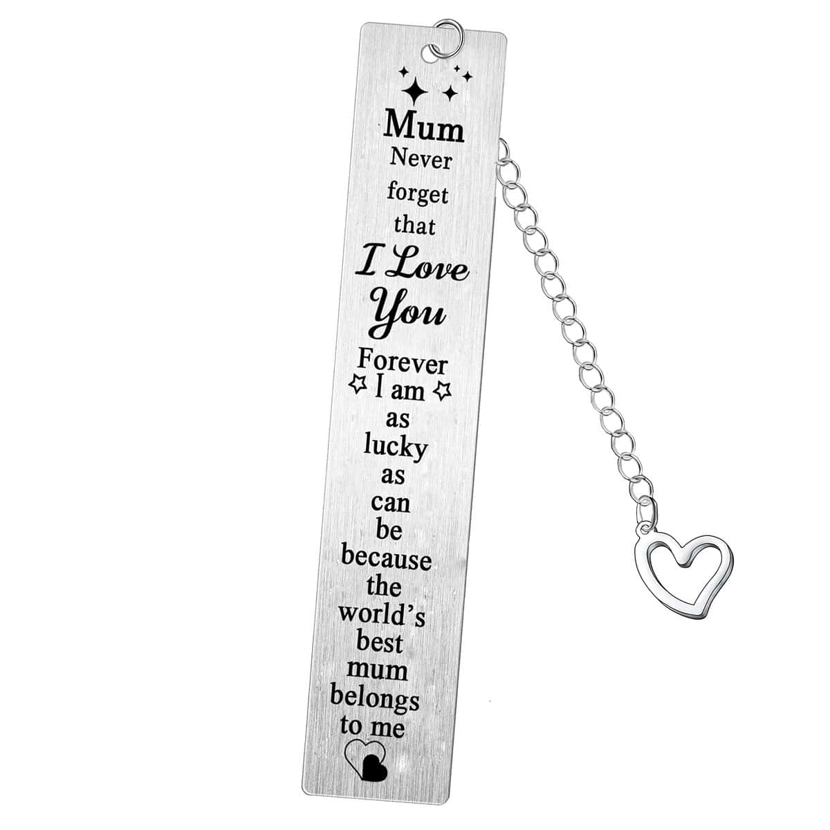 BESPMOSP Mum Bookmarks I Love You Mum Gifts from Daughter Son Mother Birthday Bookmark Present Mummy Mothers Day Thanksgiving Gifts