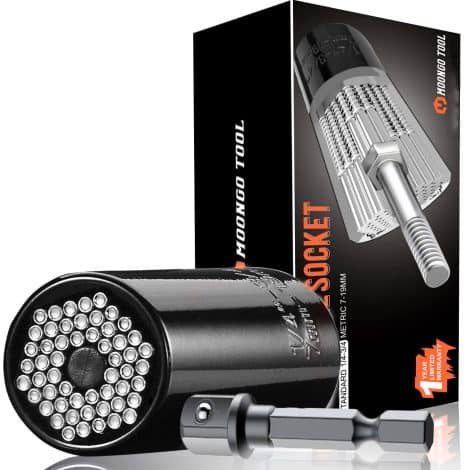 Universal Socket Tool Set for Men – Great Gifts for Christmas, Birthdays, and Father’s Day.