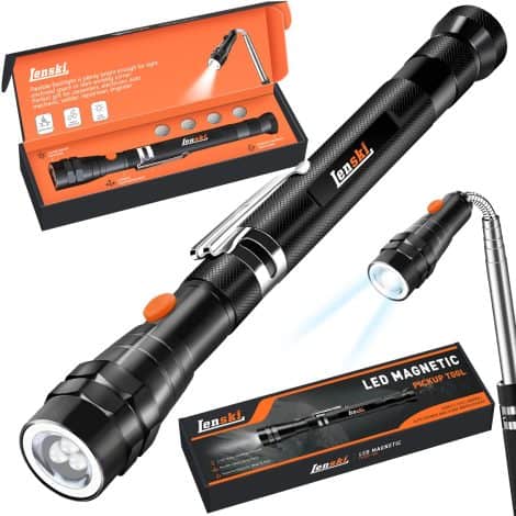 Lenski Men’s Gifts: Handy tool with LED for easy retrieval- ideal for birthdays, Secret Santa, and Christmas.