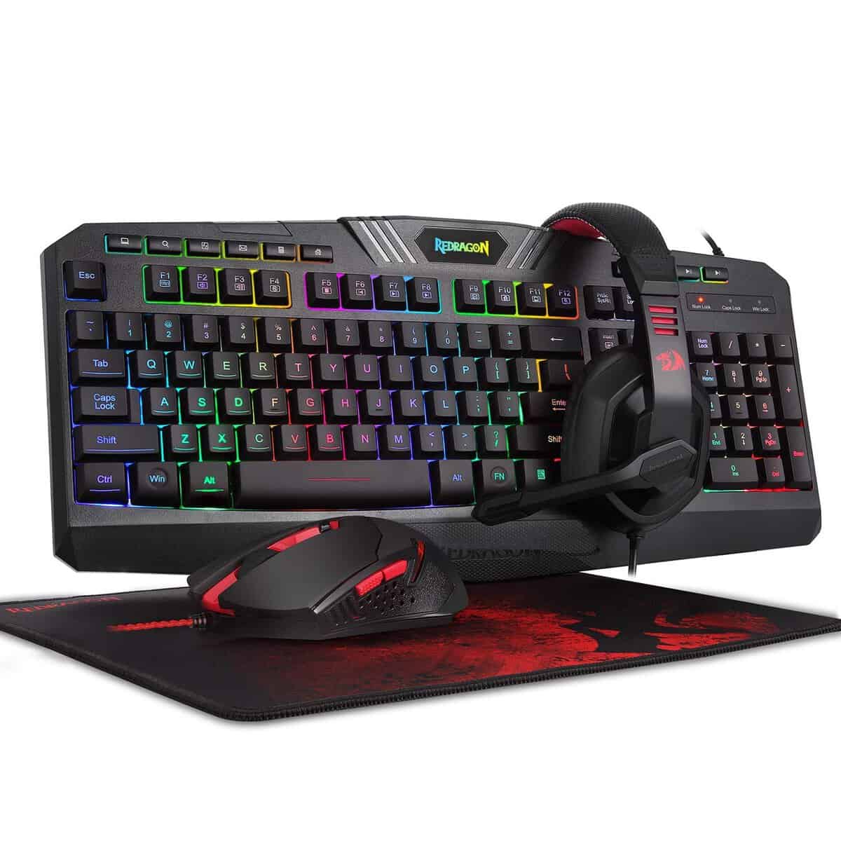 Redragon S101 Wired Rgb Backlit Gaming 4 In 1 Combo