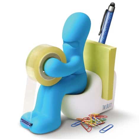 The Booty – Hilarious present for anyone – Unique tape dispenser with pen holder – Perfect office prank.