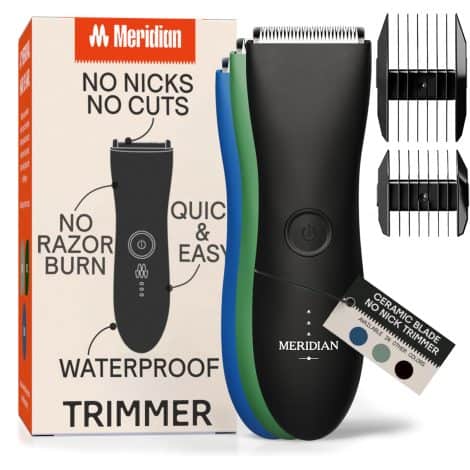 Meridian Electric Onyx Trimmer: Groom below the waist effortlessly with this American consumer-friendly product.