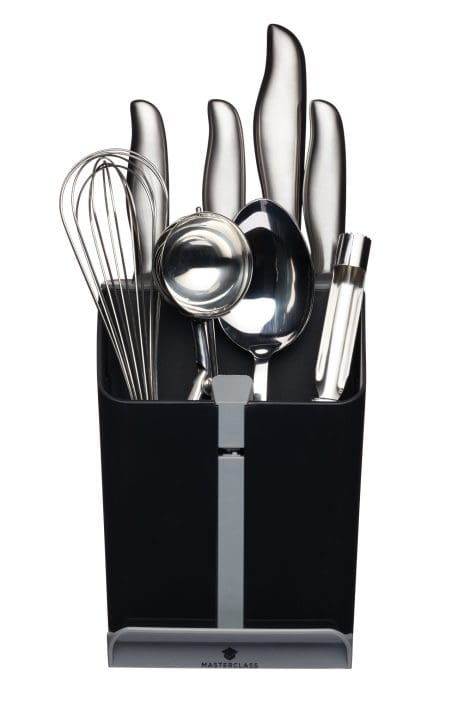 Smart Space Utensil Holder & Knife Block by KITCHENCRAFT Masterclass, compact and stylish, gift boxed.