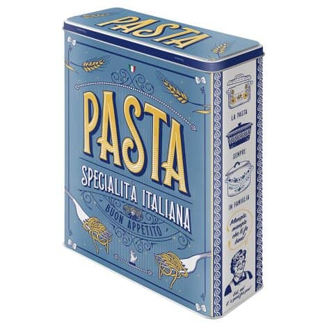 Vintage-style Retro XL 4L Home & Country Pasta Storage Jar – Perfect Kitchen Gift for Cornflake Storage.