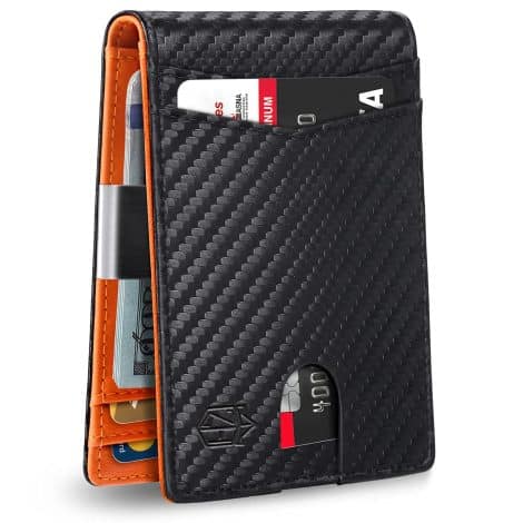 Zitahli Slim Men’s Wallet with RFID Protection, ID Window, Money Clip & Minimalist Design – Perfect Gift!